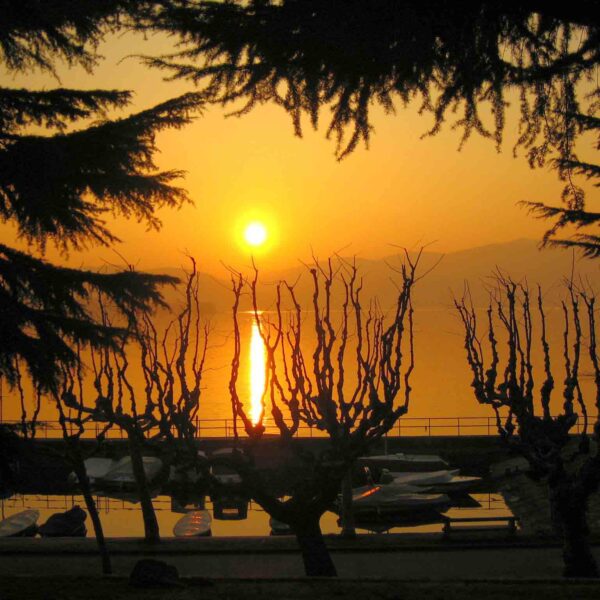 lago maggiore passeggiate lungolago tramonto a ispra